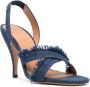 Off-White Denim sandalen Blauw - Thumbnail 2