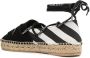 Off-White Espadrilles Canvas Laces Flat Espadrillas in zwart - Thumbnail 9