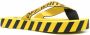 Off-White Industrial teenslippers met diagonale streep Geel - Thumbnail 3