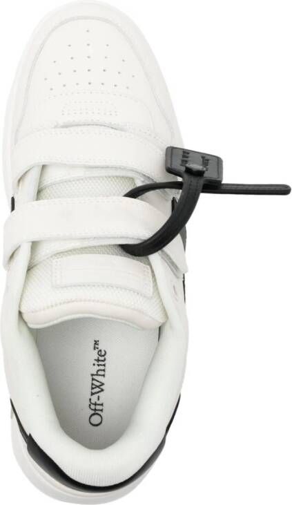 Off-White Kids Out Of Office leren sneakers Beige
