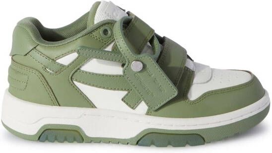Off-White Kids Out Of Office low-top sneakers Groen