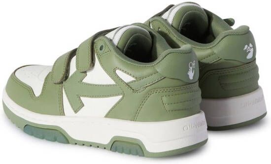Off-White Kids Out Of Office low-top sneakers Groen