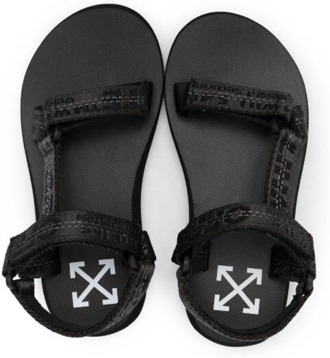 Off-White Kids Sandalen met klittenband Zwart