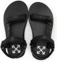 Off-White Kids Sandalen met klittenband Zwart - Thumbnail 3