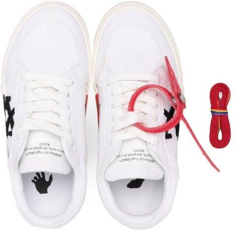Off-White Kids Vulcanized sneakers Wit