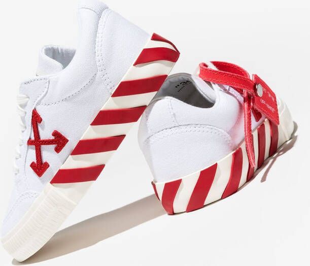 Off-White Kids Vulcanized low-top sneakers Wit