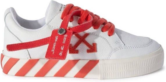 Off-White Kids Vulcanized low-top sneakers Wit