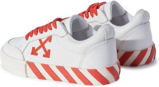Off-White Kids Vulcanized low-top sneakers Wit
