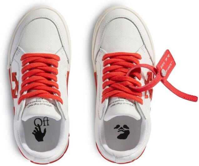 Off-White Kids Vulcanized low-top sneakers Wit