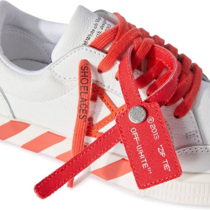 Off-White Kids Vulcanized low-top sneakers Wit