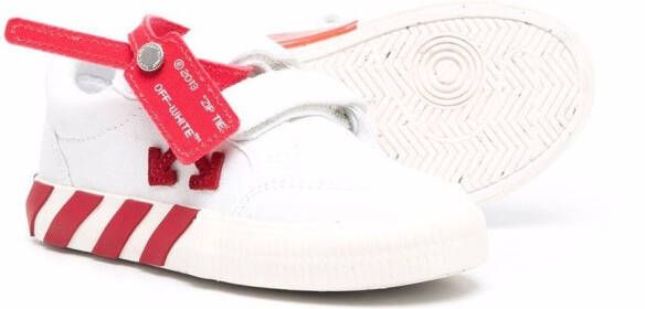 Off-White Kids Vulcanized low-top sneakers Wit