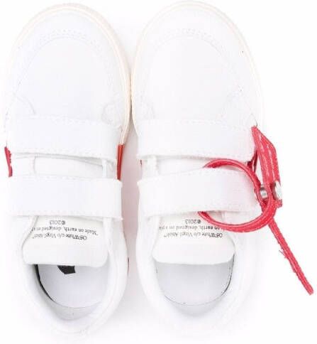 Off-White Kids Vulcanized low-top sneakers Wit