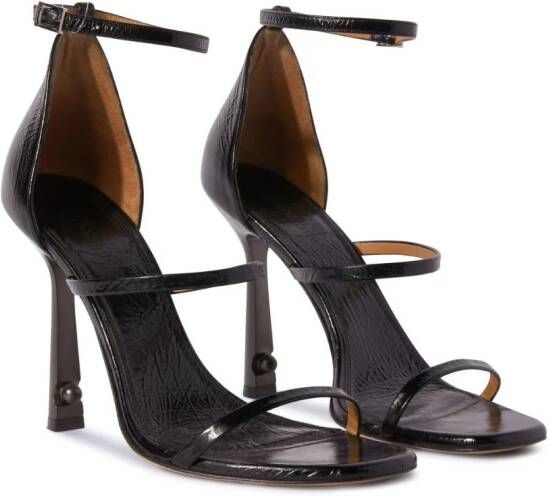 Off-White Lollipop sandalen met pied-de-poule Zwart