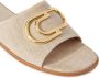 Off-White Linnen slippers Beige - Thumbnail 5