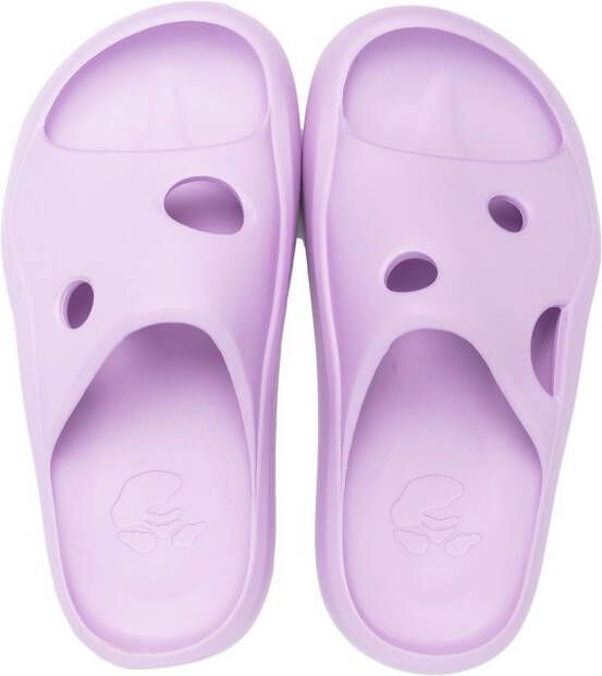 Off-White Meteor chunky slippers Paars