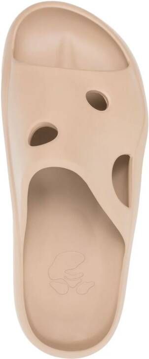 Off-White Meteor uitgesneden slippers Beige