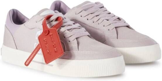 Off-White New Low Vulcanized canvas sneakers Paars