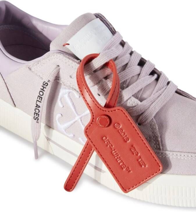 Off-White New Low Vulcanized canvas sneakers Paars