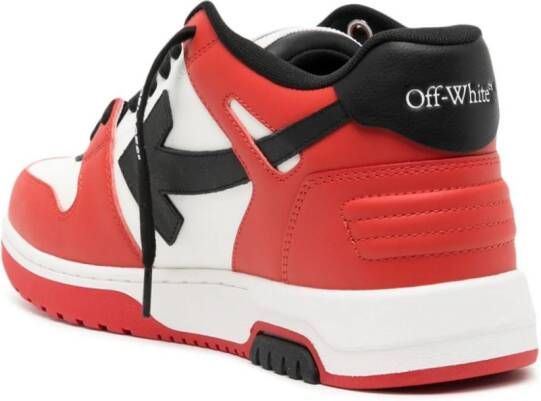 Off-White Out Of Office colour-block sneakers Rood