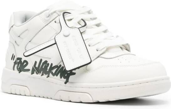 Off-White Out Of Office "For Walking" leren sneakers Wit