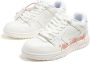 Off White Witte Slim Sneakers met Roze Accents Multicolor Dames - Thumbnail 14