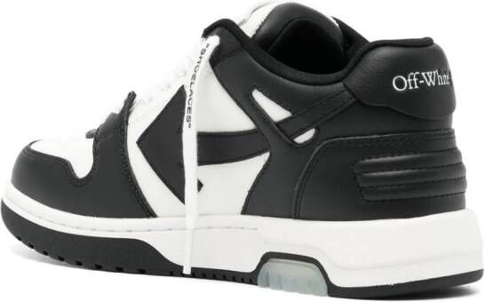 Off-White Out Of Office leren sneakers Zwart