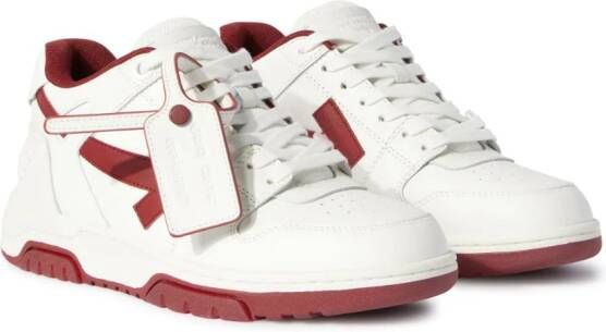 Off-White Out Of Office leren sneakers Wit