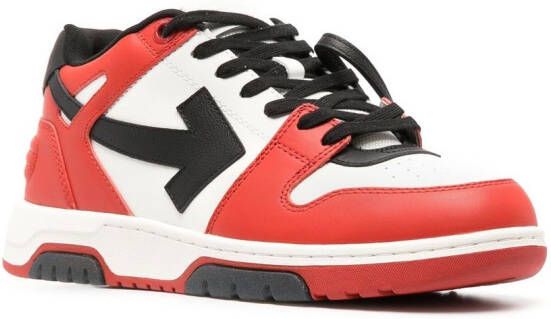 Off-White Out Of Office low-top sneakers Rood