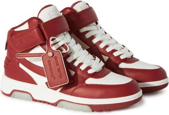 Off-White Out of Office mid-top sneakers Rood