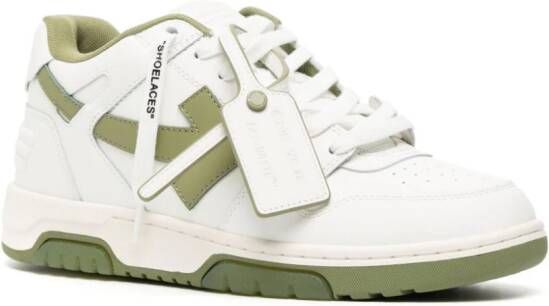 Off-White "Out Of Office OOO leren sneakers" Wit