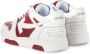 Off White Baksteen Rood Wit Kalfsleer Sneakers Multicolor Heren - Thumbnail 7