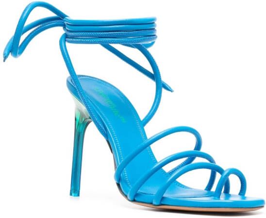 Off-White Plexi sandalen met enkelbandje Blauw
