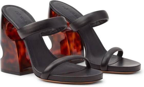 Off-White Pop Meteor leren muiltjes Zwart