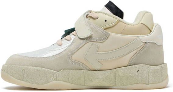 Off-White Puzzle Couture sneakers met panelen Beige