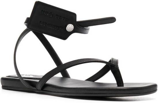 Off-White Sandalen met rits Zwart