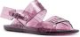 Off-White Slingback sandalen met logo-reliëf Paars - Thumbnail 2