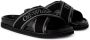 Off-White Slippers met logoband Zwart - Thumbnail 5