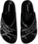 Off-White Slippers met logoband Zwart - Thumbnail 7