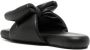 Off-White Slippers met strikdetail Zwart - Thumbnail 3