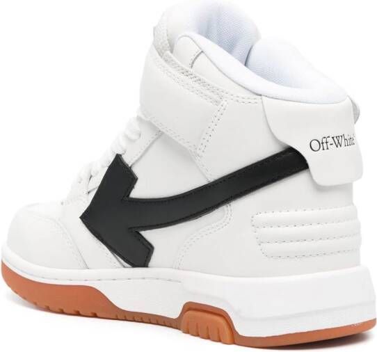 Off-White Out Of Office leren sneakers met logopatch Wit