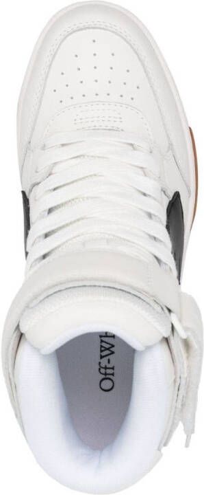 Off-White Out Of Office leren sneakers met logopatch Wit