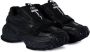 Off White Zwarte Leren Instap Sneakers met Mesh Inzetstukken Black Heren - Thumbnail 2
