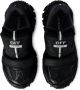 Off White Zwarte Leren Instap Sneakers met Mesh Inzetstukken Black Heren - Thumbnail 4