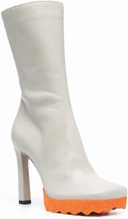 Off-White Sponge enkellaarzen Grijs