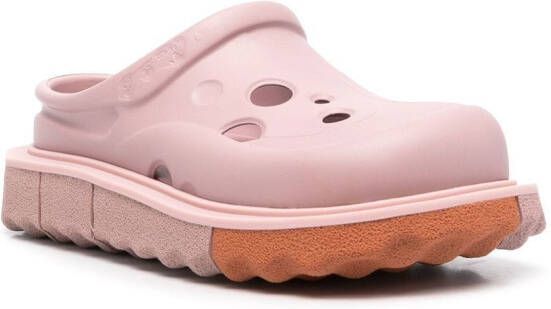 Off-White Sponge geperforeerde klompen Roze
