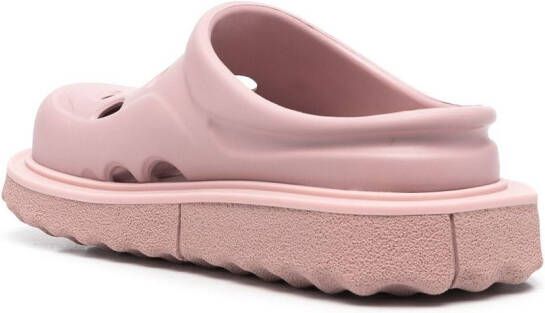 Off-White Sponge geperforeerde klompen Roze