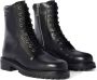 Off White Zwarte Leren Veterschoenen Black Heren - Thumbnail 6