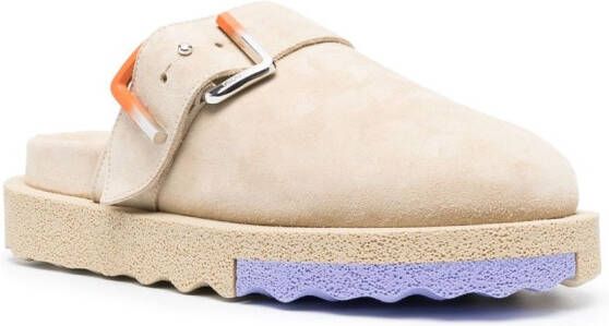 Off-White Spongesole suède klompen Beige