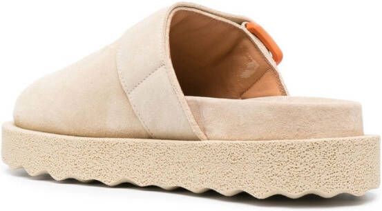 Off-White Spongesole suède klompen Beige