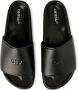 Off-White Cloud Stamp leren slippers Zwart - Thumbnail 4